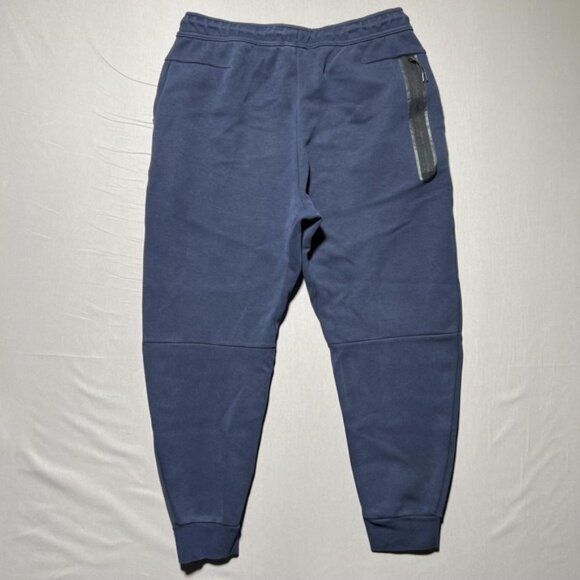 Nike Tech Fleece Joggers Pants Mens XL Blue CU4495-451 Tapered Cuffed Sweatpants - Picture 2 of 15
